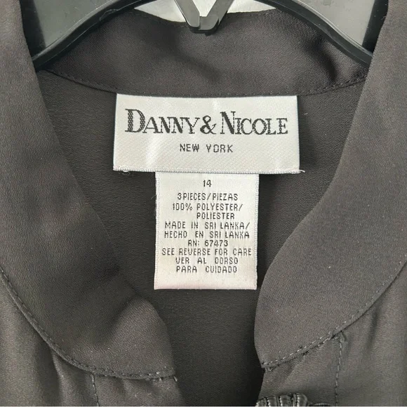 NWT Vintage 1990s-Y2K Danny & Nicole S/S Sheer Longline Blouse w/ Japanese Art - Picture 10 of 12